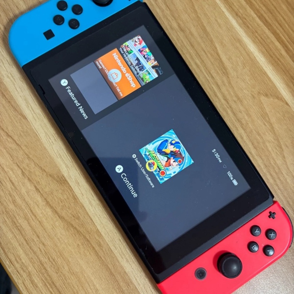 Nintendo Handheld Console - Bold Blue and Red